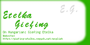 etelka giefing business card